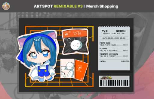 Remix of Merch Template Artspot – 走るたるたるそーす