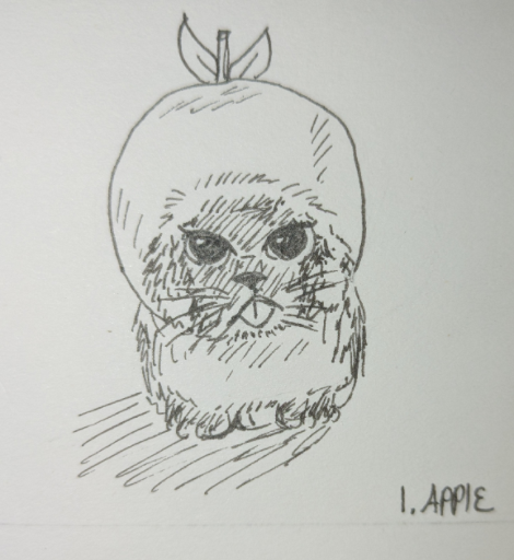 1. Apple (inktober challenge) by Line 2 Life